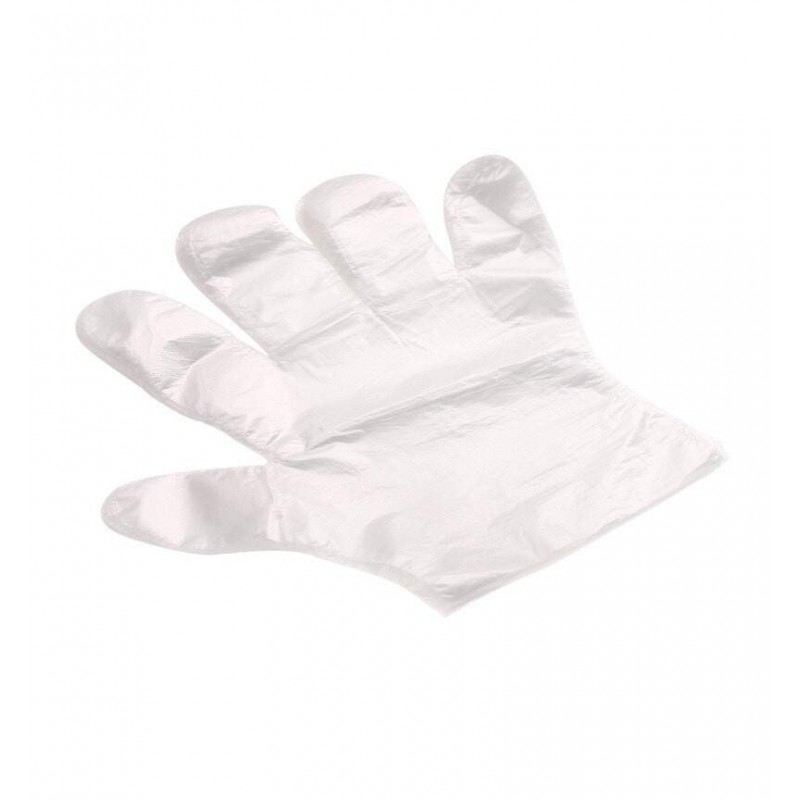 Set 100 bucăti mănuși din polietilenă