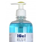 iGel Blue gel antibacterian pentru maini, flacon 500 ml, cu pompita