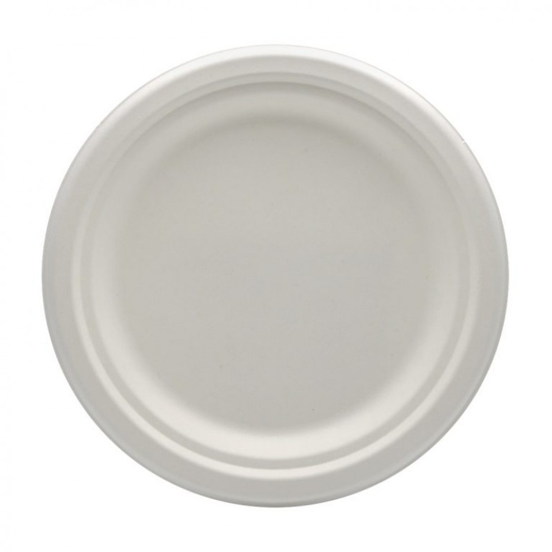 Farfurii trestie biodegradabile 17 cm, 50 buc/set