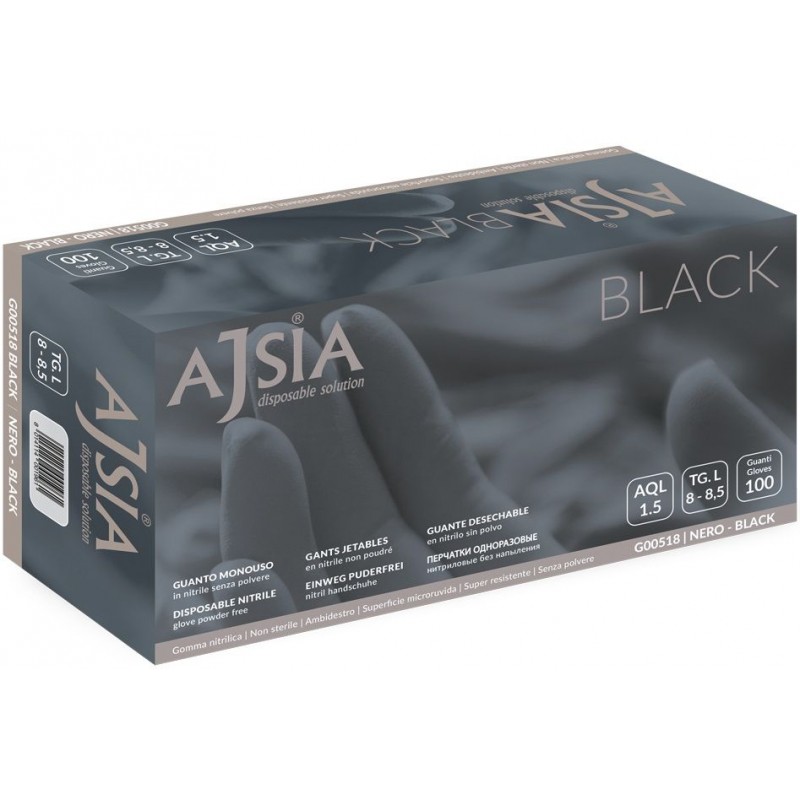 Manusi Nitril Negre 100buc S