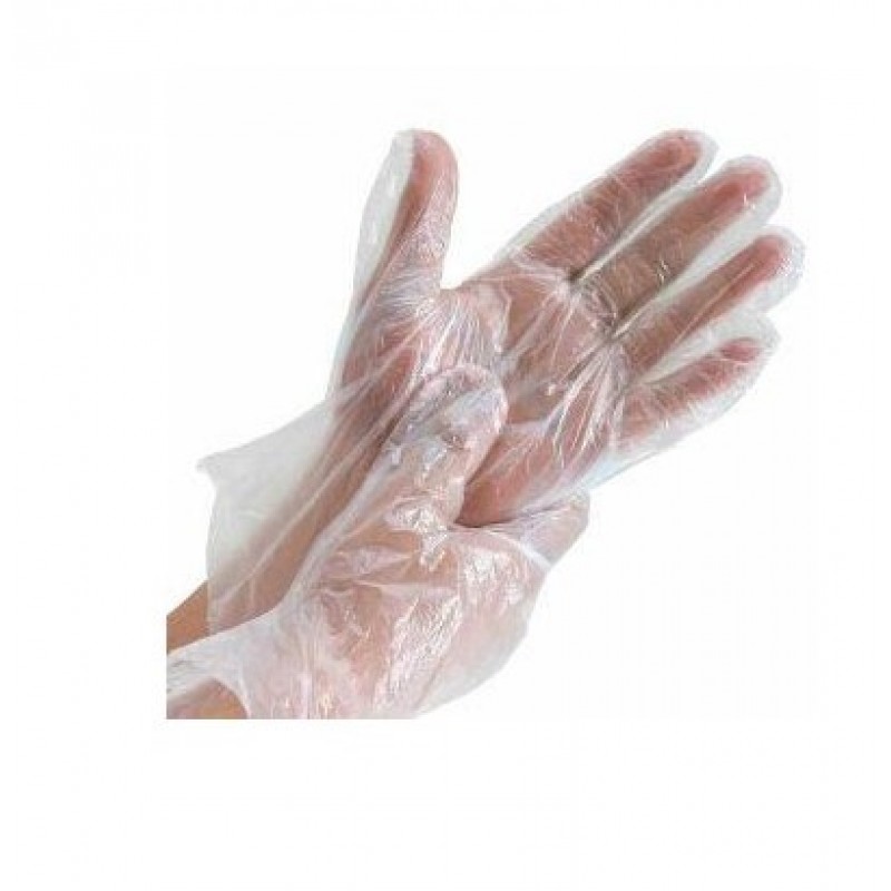Set 100 bucăti mănuși din polietilenă